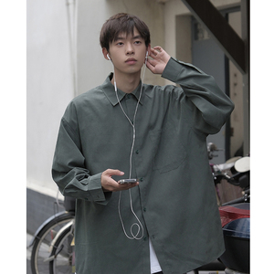 2024春纯色长袖衬衣特p45图片