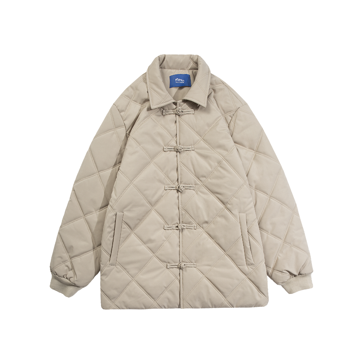 2024冬纯色菱格盘扣棉服棉衣MY9269P128100聚酯纤维,男装棉衣,电商A138B