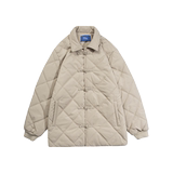 2024冬纯色菱格盘扣棉服棉衣MY9269P128100聚酯纤维，男装棉衣，电商A138B