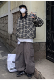 2024春撞色格子夹克外套jk9250p118，男装夹克，电商A138B