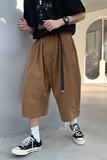 宽松直筒休闲青少年工装美式刺绣七分裤男女休闲裤k7182p58控68，男装休闲裤，电商A138B