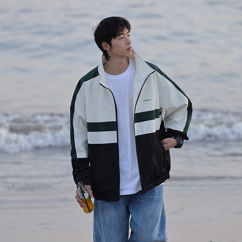2024春拼接夹克外套jk9205p75,男装夹克,电商A138B