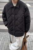 2024冬纯色菱格盘扣棉服棉衣MY9269P128100聚酯纤维，男装棉衣，电商A138B