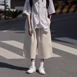 抖音品质宽松直筒美式七分裤潮k7263p65控85，男装休闲裤，电商A138B