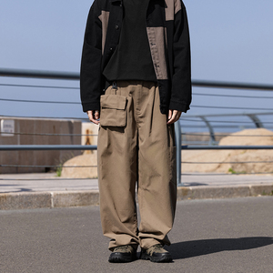 2023秋季潮牌新款休闲长裤男宽松直筒K7321P78控108 棉图片