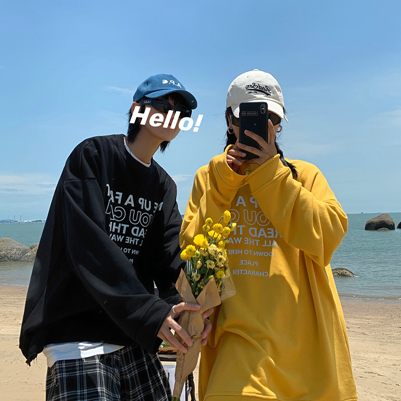 Printed Pullover students' love coat fashion