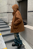 2023全棉洗水盘扣设计中长款连帽厚棉衣my9259p178控218，男装棉衣，电商A138B