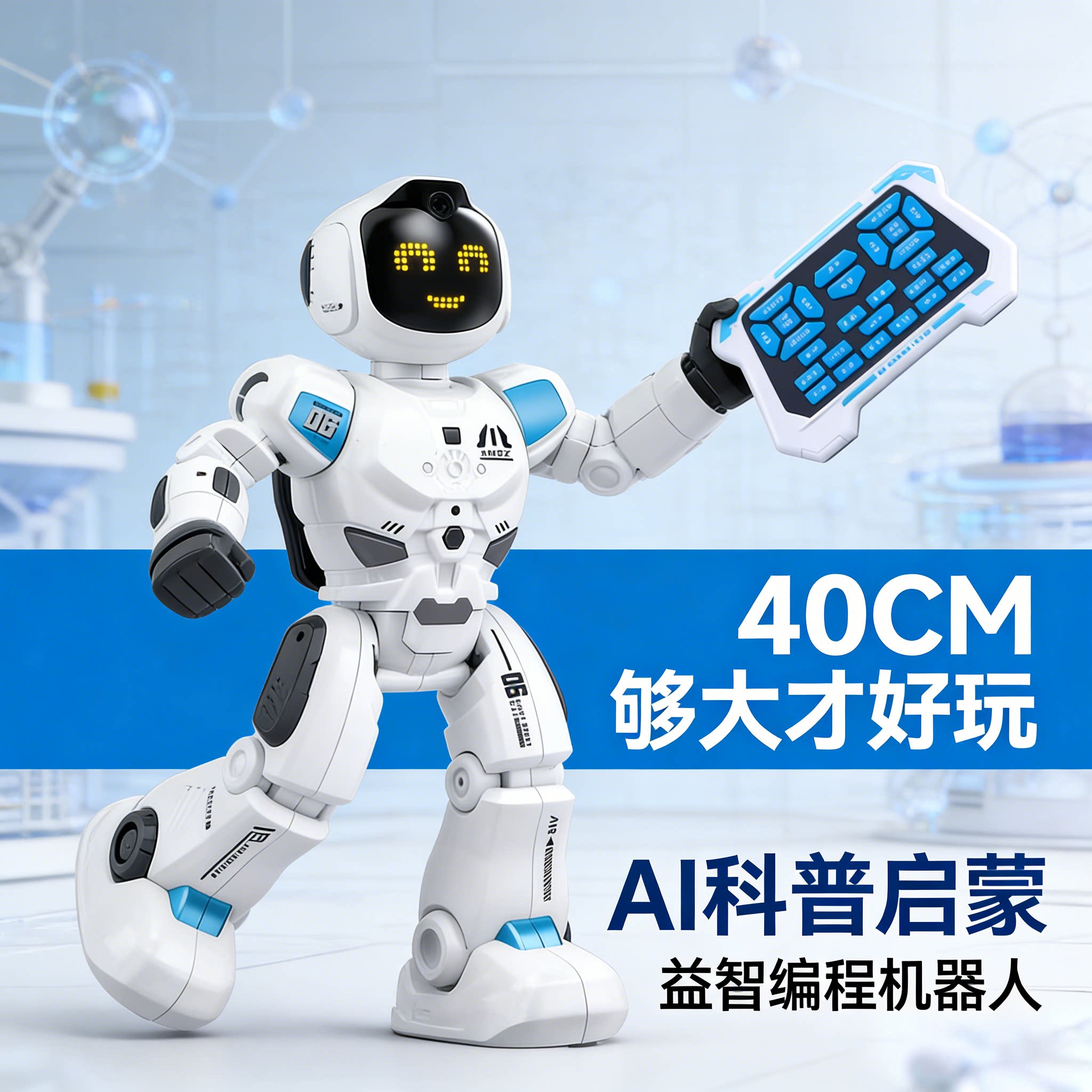 AI智能编程遥控仿生机器人儿童早教跳舞唱歌电动男孩玩具生日礼物