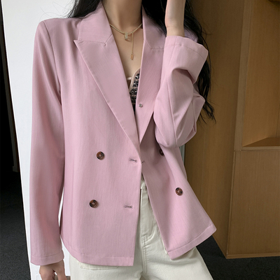 纤依百秀 【龙】百搭宽松西装式衬衫 8334