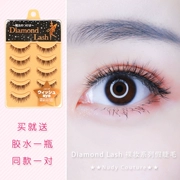 Nhật Bản Diamond Lash lông mi giả nữ siêu nhiên mô phỏng đồng bằng miễn phí để gửi keo dán ảnh cưới mạng màu đỏ - Lông mi giả