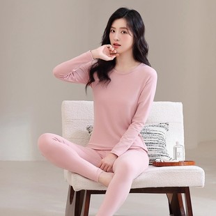 莱卡棉秋衣秋裤 内衣 套装 线衣线裤 5700 棉毛衫 意大莱女士纯色净版