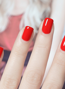 红色水性指甲油儿童女2025年新款无毒无味免烤快干持久显白可撕拉