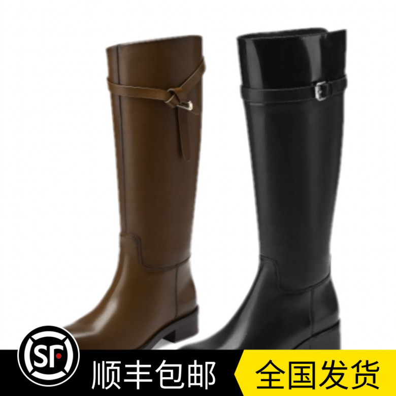 商场同款2025冬新款美拉德骑士靴女显瘦长筒长靴子AAJ39 AAJ38DG5