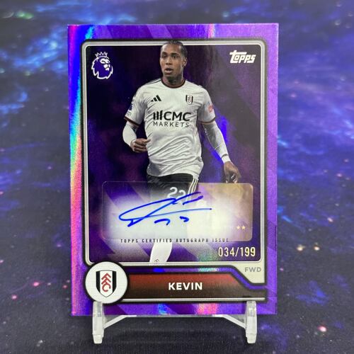 2026-27 TOPPS 英超球星卡 199编紫折射 签名签字卡 凯文 富勒姆
