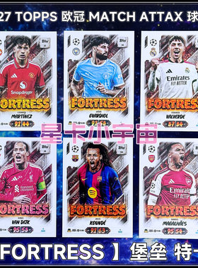 TOPPS2026-27欧冠球星卡FORTRESS