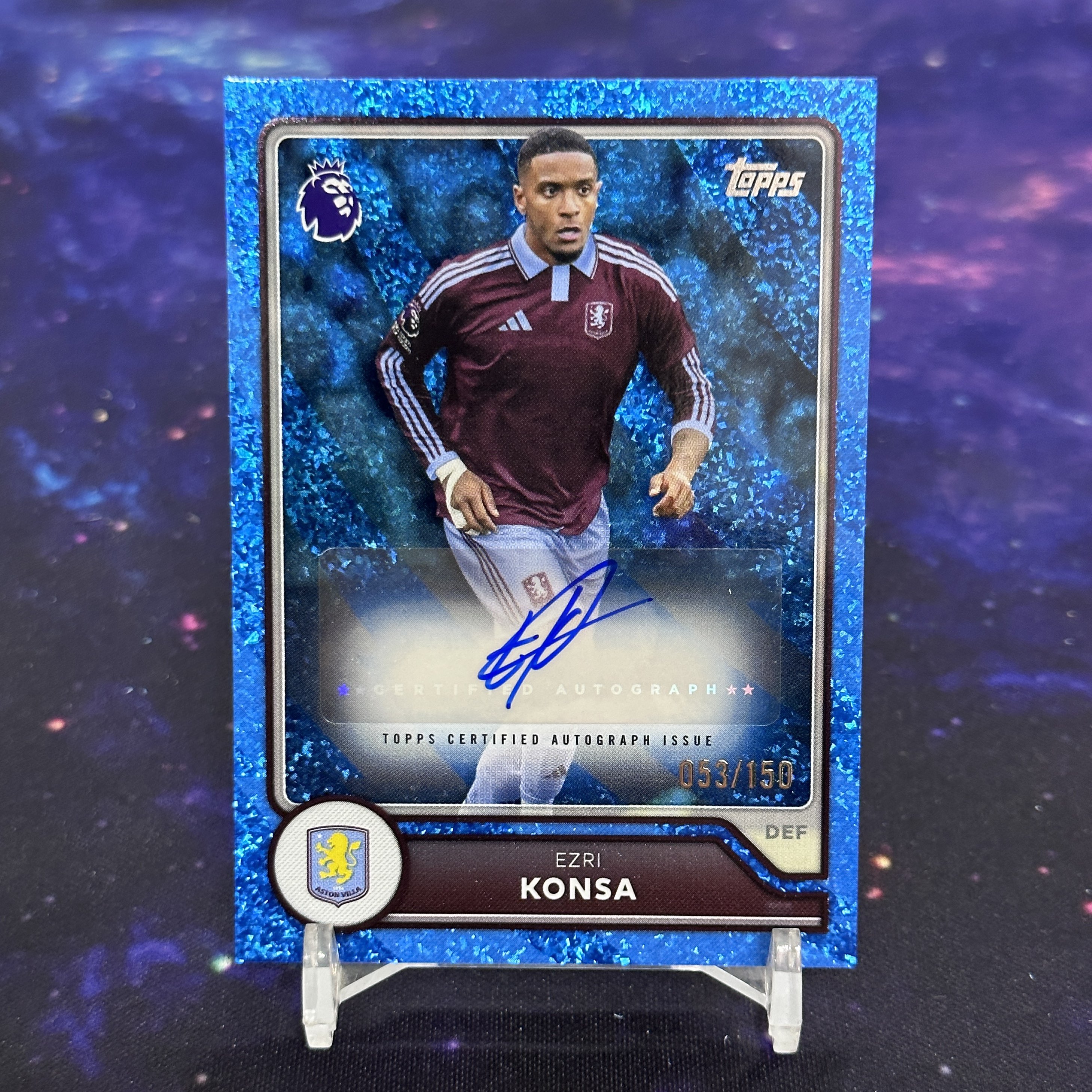 2026-27 TOPPS 英超球星卡 150编签名签字卡 孔萨  维拉~阿森纳