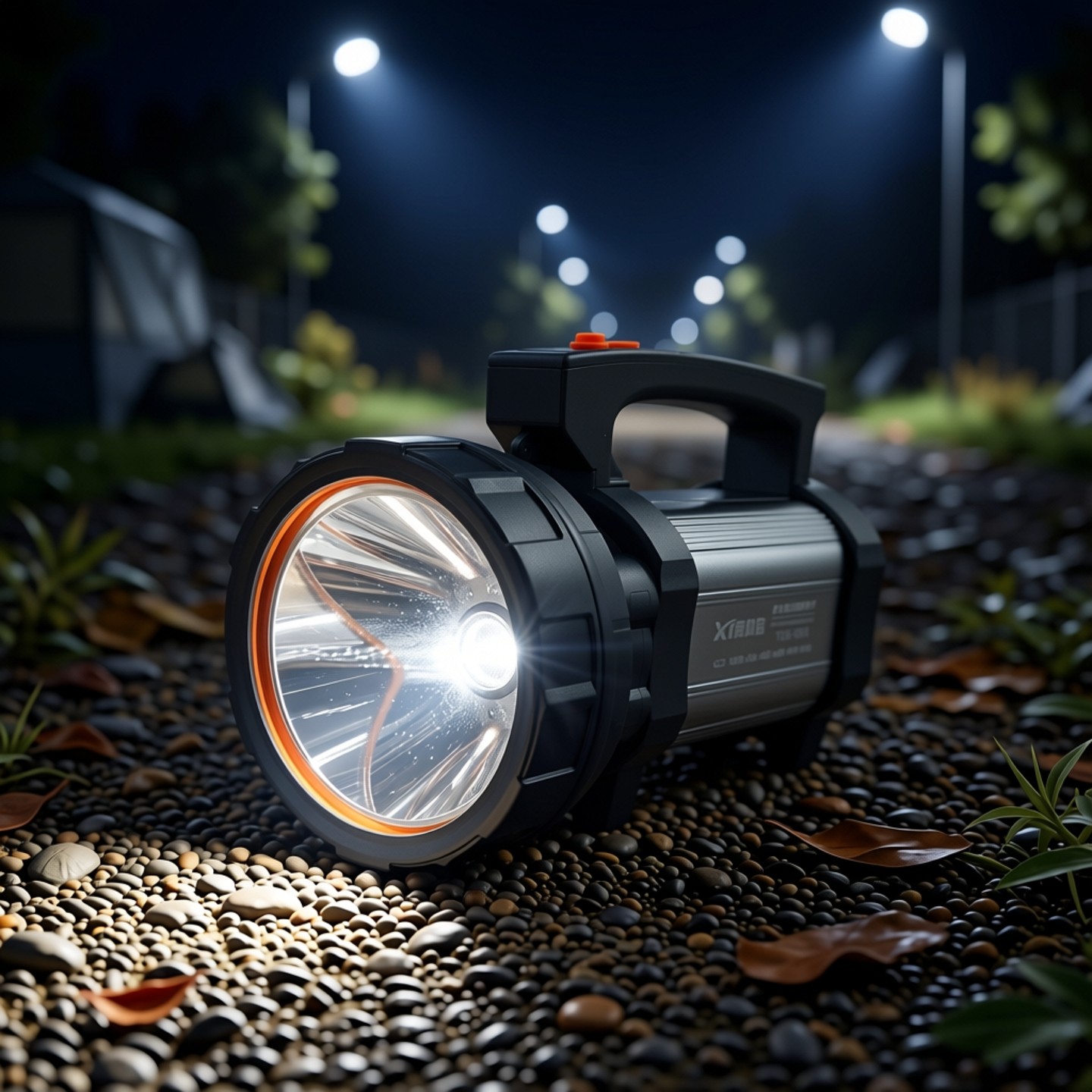 泰格信LED手电筒户外便携式强光照明充电手提灯探照灯大容量续航