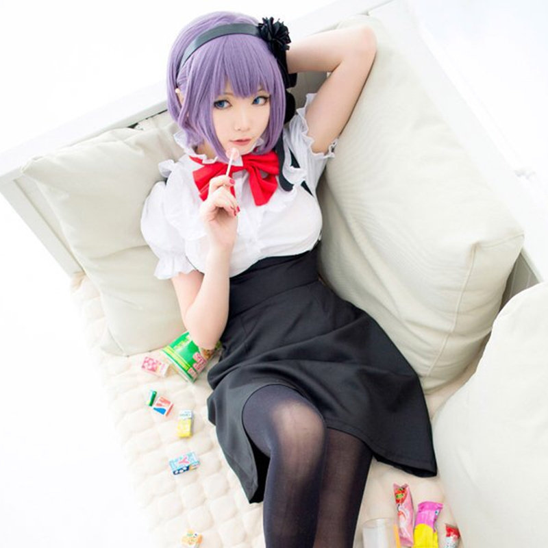 日本动漫粗点心战争枝垂萤cos服女仆装 cosplay服装全套现货促销