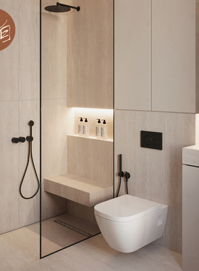 罗曼洞石瓷砖别墅客厅地砖浴室卫生间墙砖米白黄色厕所防滑地板砖