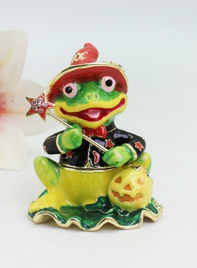 新款金属工艺品珐琅彩万圣魔法