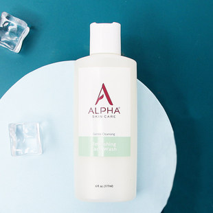 AHA美国Alpha 洁面乳177ml摩丝无皂基 Hydrox水分泡沫果酸洗面奶