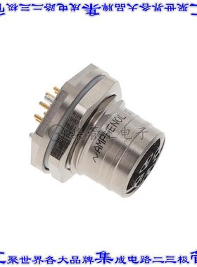 HDM12RF08XPS 连接器接插件MAXM12, FEMALE PANEL JAM NUT, 8