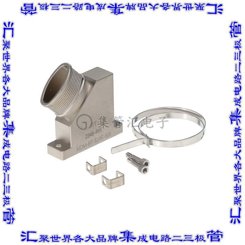 MDM-BT-51AE-SJS 连接器接插件MICRO-D BACKSHELL 51 POS ANGLES