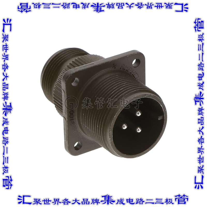MS3100A16-10P 连接器接插件CONN RCPT MALE 3P SILV SLDR CUP
