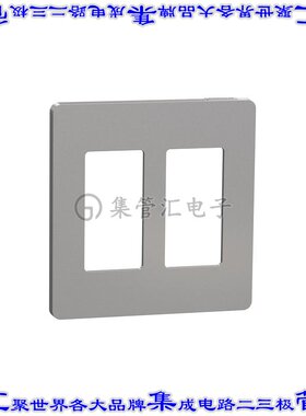 SQWP141002GY 连接器接插件2 GANG SCREWLESS MATTE WALL PLAT