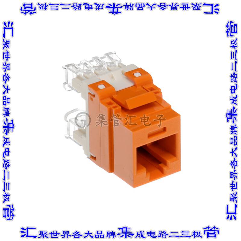 NK6X88MOR-Q 连接器接插件NETKEY CAT6A PUNCHDOWN JACK MODU