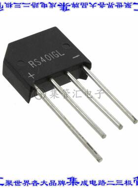 RS401GL-BP 桥式整流器二极管 BRIDGE RECT 1PHASE 50V 4A RS-4L
