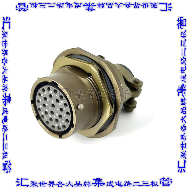 MSW07A16-26S-SR 连接器接插件JAM NUT RECEPTACLE, WITH STRAIN