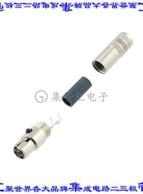 TA4FSH 连接器接插件CONN PLUG FMALE MINI XLR 4P SLDR