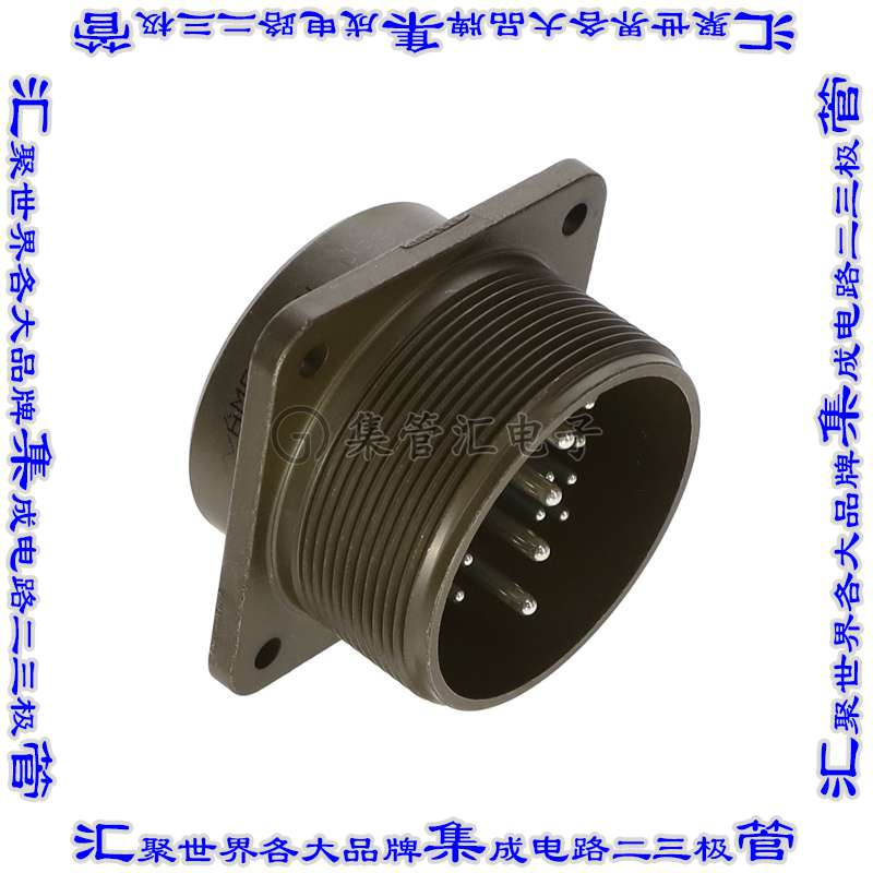 MS3102A28-11P 连接器接插件CONN RCPT MALE 22P SILV SLDR CUP