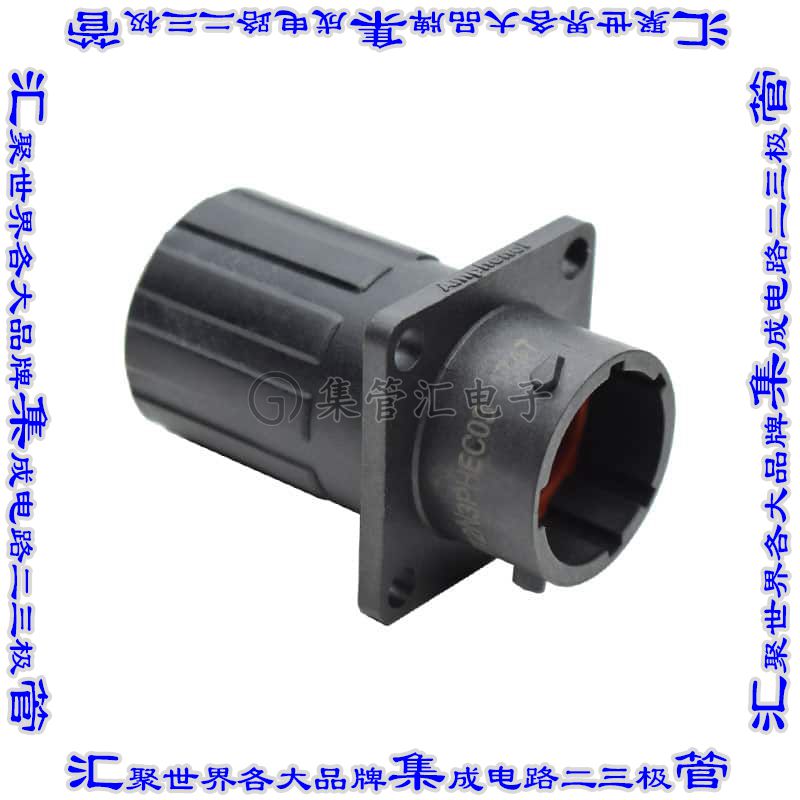 RTS012N3PHEC03 连接器接插件CONN RCPT HSNG MALE 3POS PNL MNT