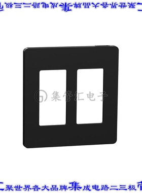 SQWP141002BK 连接器接插件2 GANG SCREWLESS MATTE WALL PLAT
