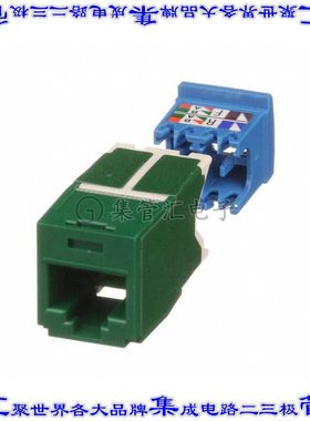 CJ6X88TGGR 连接器接插件CATEGORY 6A, RJ45, 10 GB/S, 8-PO