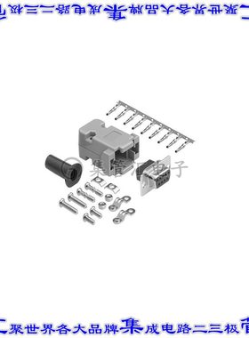 DCT-9FP-KIT 连接器接插件D-SUB 9F CRIMP PLSTC HOOD KIT