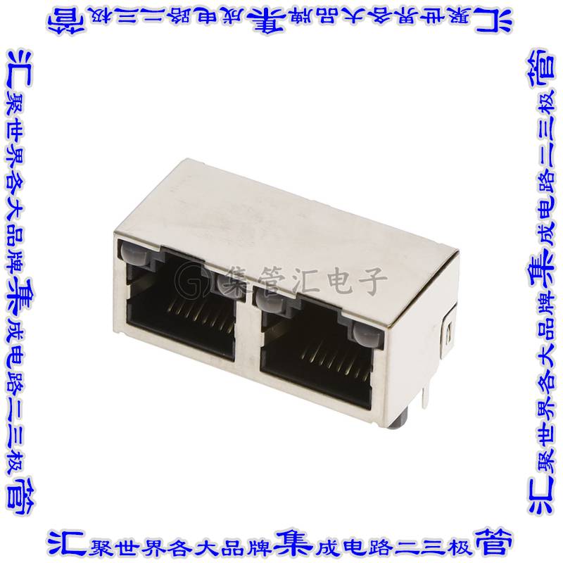 E5J88-41AHS4-LT 连接器接插件MOD JACK 8-8 PIP 2P GRN/YEL