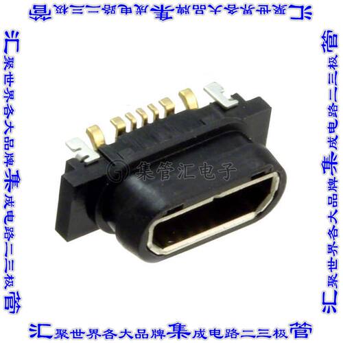 DX4RNW5HJ3R1000 连接器USB-微B型插座5POS USB 2.0表面贴装直角
