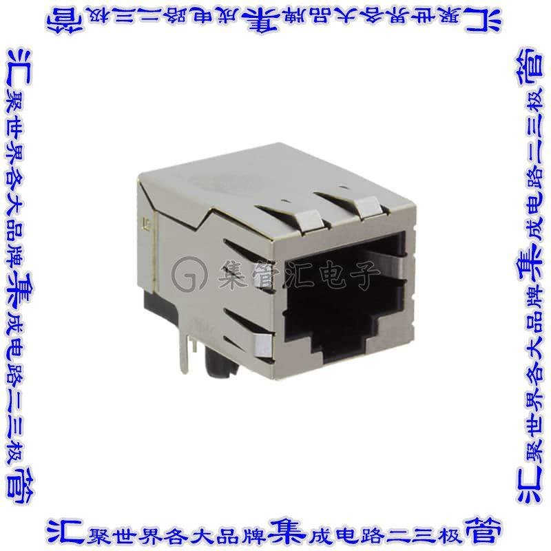 MTJ-88TX1-FSD-PGB 连接器接插件MODULAR JACK 8P8C RA SG BK SHL