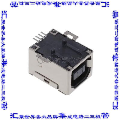 KUSBX-SMTBS1NBTR 连接器接插件CONN RCPT USB2.0 TYPEB 4P SMD R