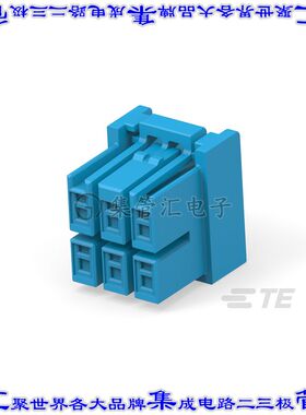 2420266-6 连接器接插件SOCKET HSG 2X3P BLUE HCI 4.0 PIT
