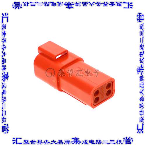 AT04-4P-ORG 连接器接插件CONN RCPT HSG 4POS