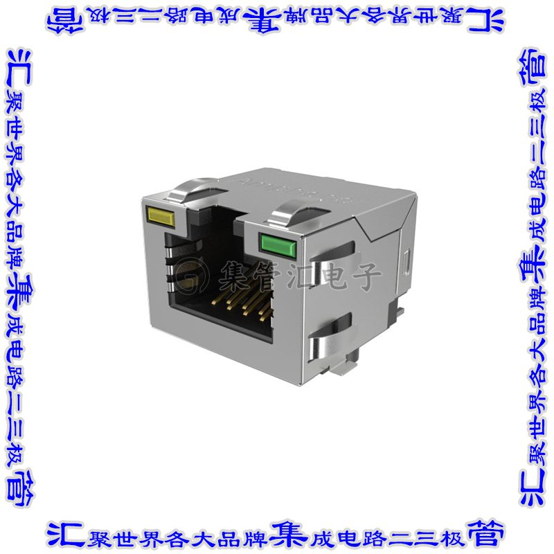 RJE3A1881442 连接器接插件8P8C, RA, CAT5E, SMT, SHIELD WIT