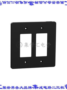 SQWS141002BK 连接器接插件2 GANG MID+ WALL PLATE BK