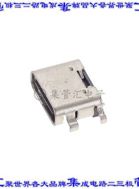 USB-CC16HMBTR 连接器接插件USB C TYPE 16P FEMALE WITH PEG,