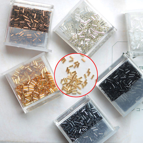 ZZ92 特别小的3mm管珠日本进口  DIY串珠饰品散珠配件 5克 /盒