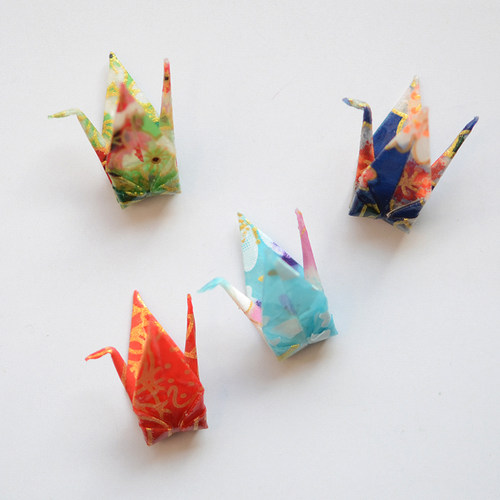 DJ40 大千纸鹤 和风御守配件挂件 原创滴胶 手工DIY挂坠 1枚