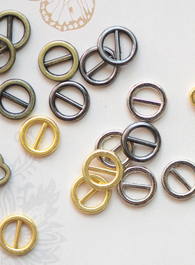 LF38 圆形5mm 爱心4mm 日字扣 金属连接扣搭扣娃衣服饰配件 4个